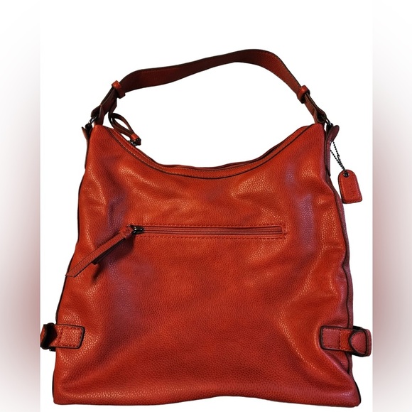 Clarks leather shoulder bag - classic brick color - Picture 2 of 4